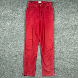 French Dressing Womens Jeans Size 8 Red High Rise Slim Stretch Easy Fit Y2K